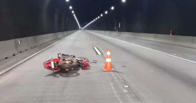 Motociclista morre em acidente no túnel da BR-101