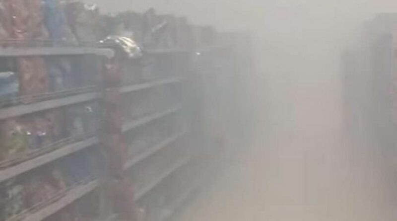 Suposto incêndio mobiliza bombeiros no mercado Nacional em Tramandaí