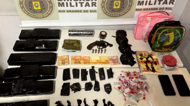 Criminoso é preso com oito kg de drogas em Quintão