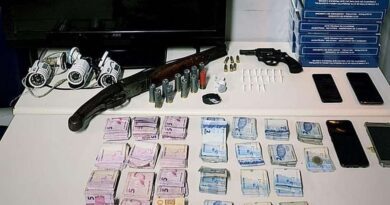 Bandidos são flagrados com drogas, armas e mais de R$ 1600 em Mostardas