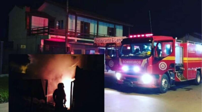 Incêndio atinge restaurante em Tramandaí