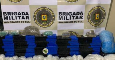 Brigada Militar apreende mais de 46 quilos de drogas em Palmares do Sul