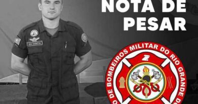 Bombeiros emitem nota de pesar após morte de soldado que atuava em Osório
