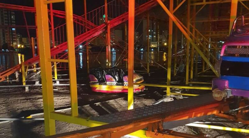Urgente: acidente em montanha russa deixa 4 feridos em parque de diversões em Imbé