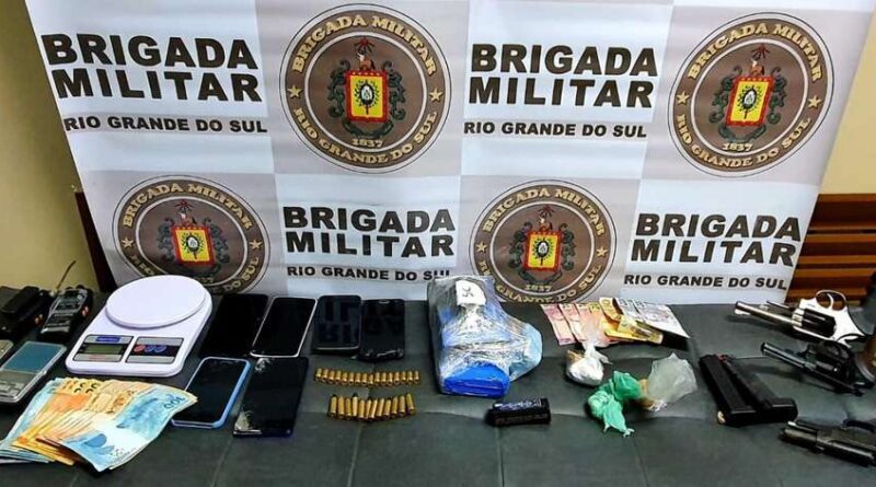 BM apreende armas, munições e drogas em Osório