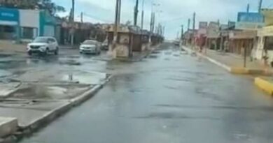 Ciclone na costa: mar invade ruas em forte ressaca no litoral