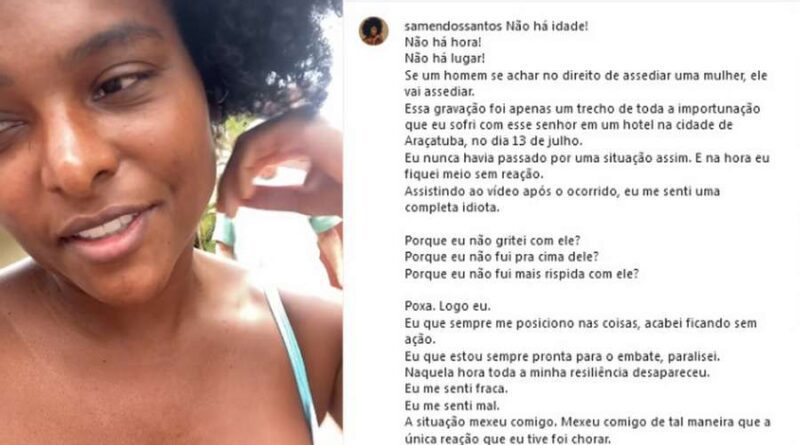 Ex-miss Tramandaí publica vídeo em que sofre assédio sexual: "Estou louco para fazer amor com você"