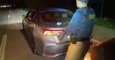 PRF flagra motorista armado dirigindo embriagado