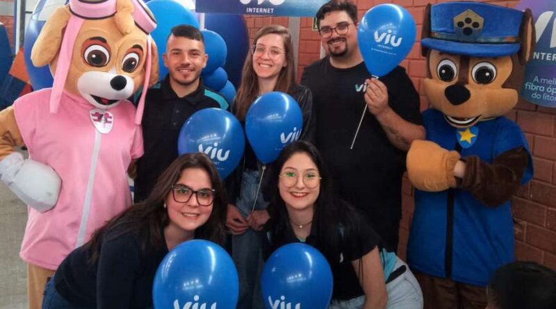 Viu Internet marca presença no Dia das Crianças na Vila Olímpica em Osório