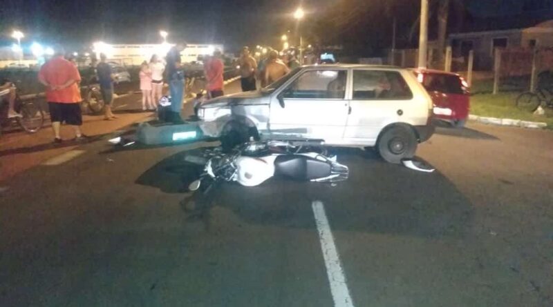 Motoboy se envolve em acidente com veículo em Osório
