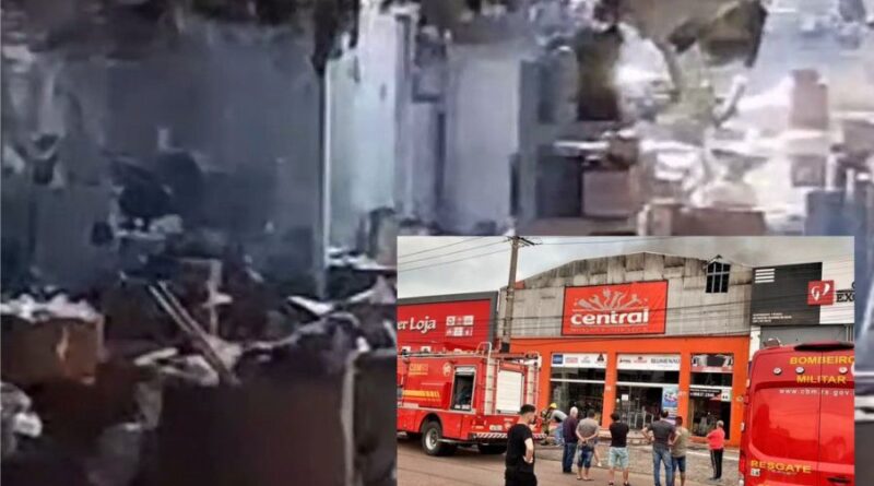 Incêndio atinge loja de ferragens em Tramandaí
