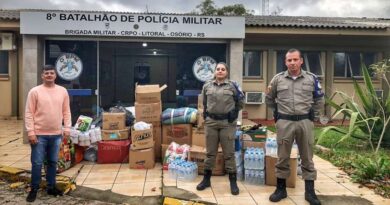 BM e prefeitura de Osório unem forças para ajudar o Vale do Taquari