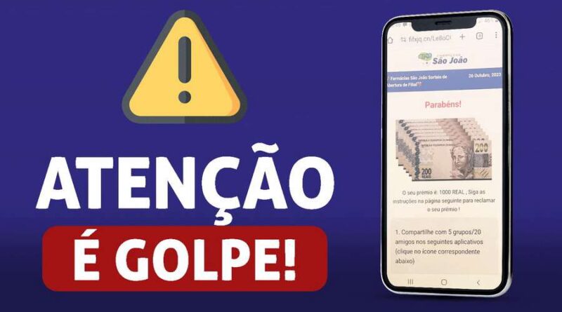 Rede de Farmácias São João alerta para golpe que está circulando