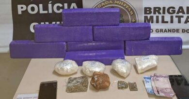 Traficantes são presos com 6kg de drogas em Imbé