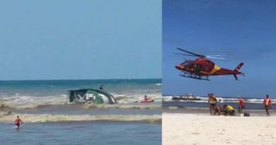 Barco pesqueiro vira em Imbé: 5 pescadores são resgatados com vida