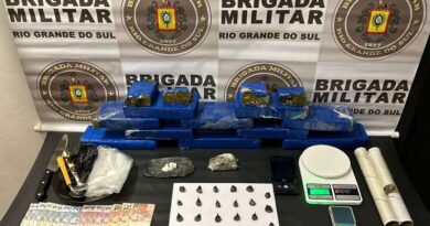 Duas prisões e quase 10 kg de drogas apreendidas em Torres e Palmares do Sul