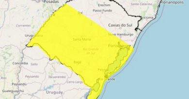 Alerta amarelo para tempestade em diferentes regiões do RS