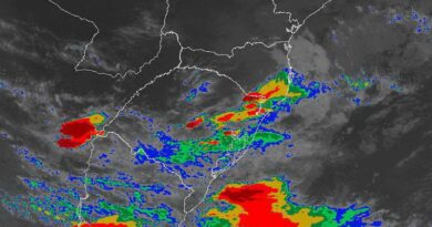 Frente quente e frente fria trarão chuva forte e temporais no Rio Grande do Sul