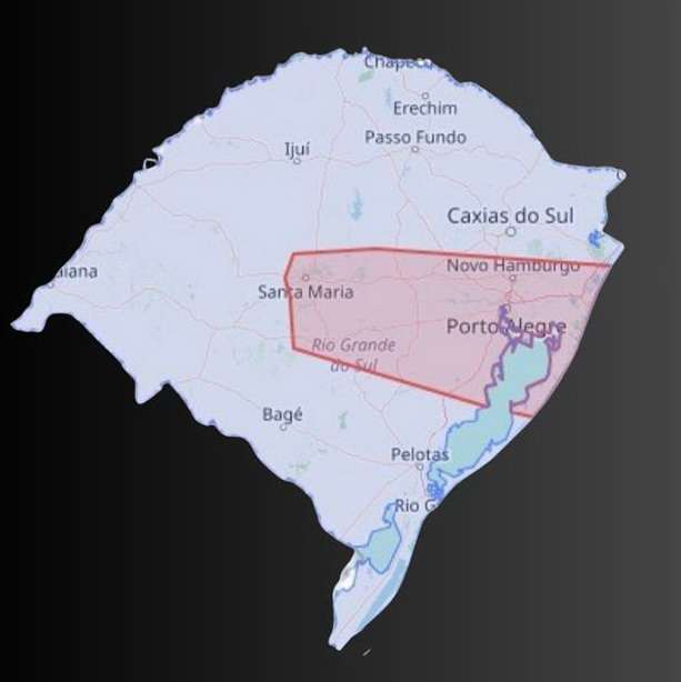 Defesa Civil emite 3 alertas para o RS: ventos fortes, rios em níveis elevados e chuvas intensas