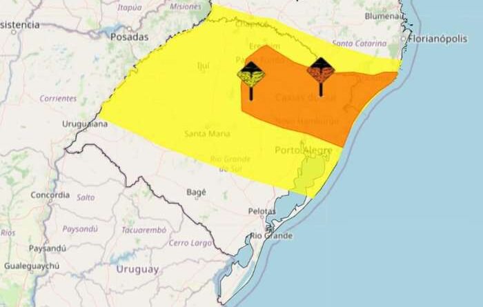 Inmet emite novos alertas de tempestades para o RS