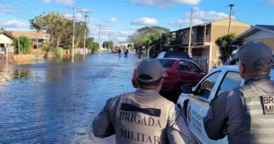 Reforçada segurança em Palmares do Sul após inundações