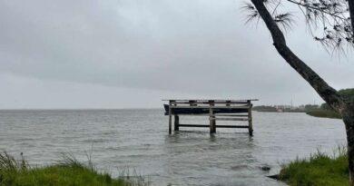 Ressaca do mar e cheia na Lagoa Tramandaí preocupam Defesa Civil de Imbé e Tramandaí