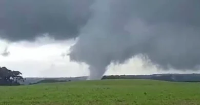 Tornado é registrado em cidade do RS