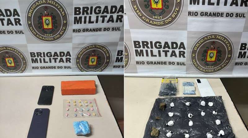 Brigada Militar prende dois homens por tráfico de drogas em Osório