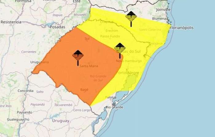 Inmet emite novos alertas de tempestade no Rio Grande do Sul