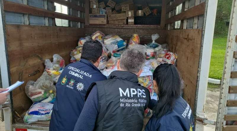 Operação combate desvio de doações para vítimas das enchentes em Palmares do Sul