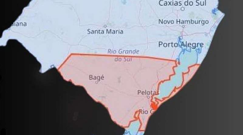 Defesa Civil do RS emite alerta de tempestade com ventos fortes e granizo para parte do estado