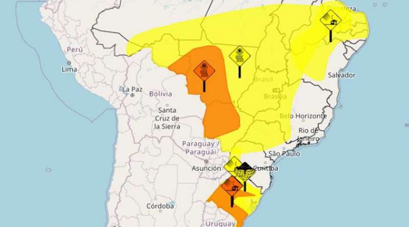 INMET emite quatro novos alertas para o Rio Grande do Sul