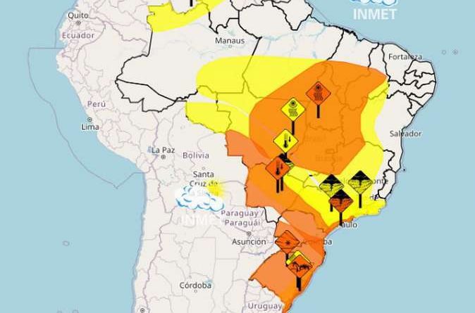 INMET emite três alertas críticos para o Rio Grande do Sul: vendaval,onda de frio e ventos costeiros