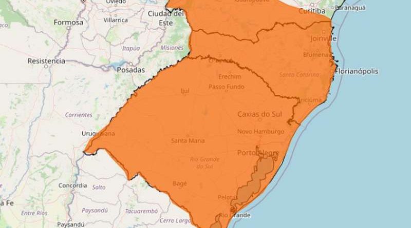 Inmet emite alerta laranja para o RS: veja o que esperar