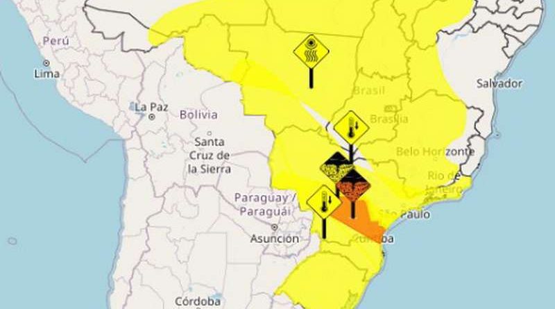 Inmet emite alerta para o Rio Grande do Sul