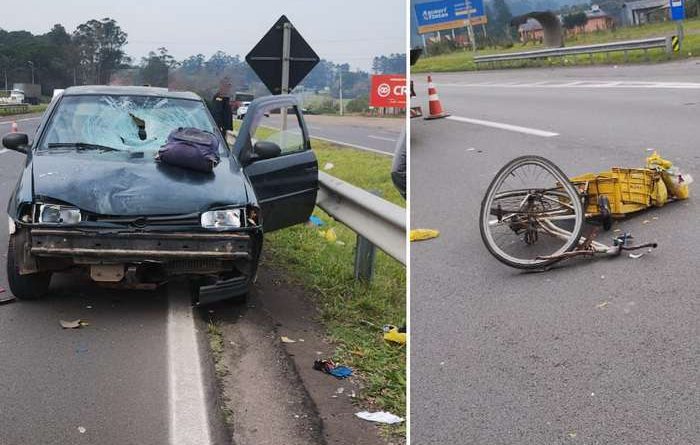 Pedestre morre atropelado em Torres e ciclista em acidente em Osório