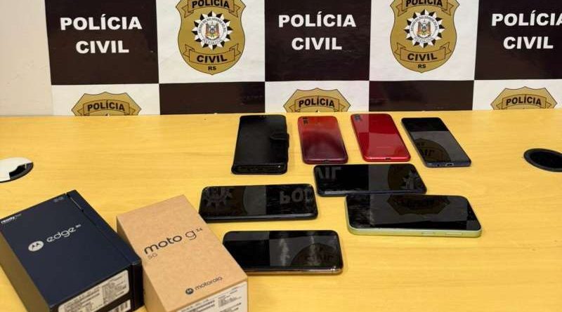 Capão da Canoa: desmantelada quadrilha por roubo de R$ 217 mil em celulares