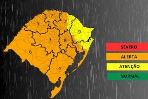 Alerta laranja no RS: veja o que esperar do tempo nos próximos dias