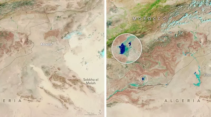 Deserto do Saara registra chuvas históricas após ciclone extratropical