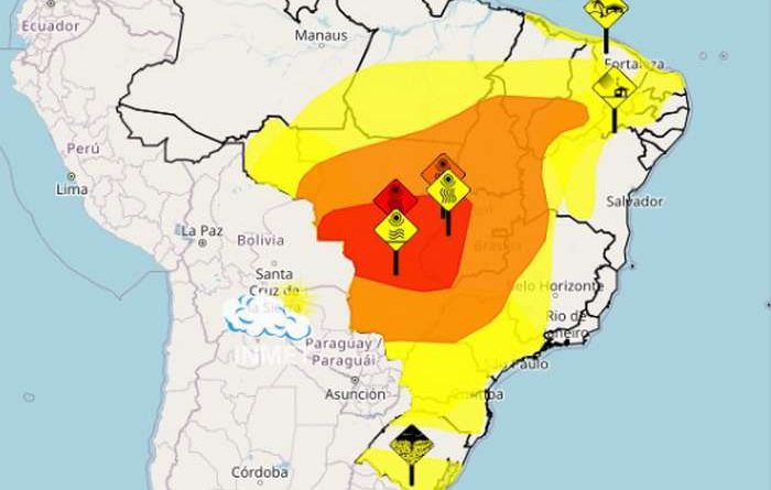 Inmet emite alertas para o RS: baixa umidade, tempestades e onda de calor