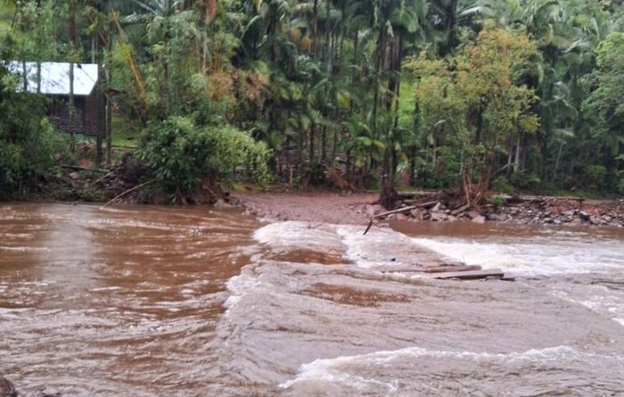 Elevação do Rio Forqueta deixa 600 moradores isolados em Maquiné