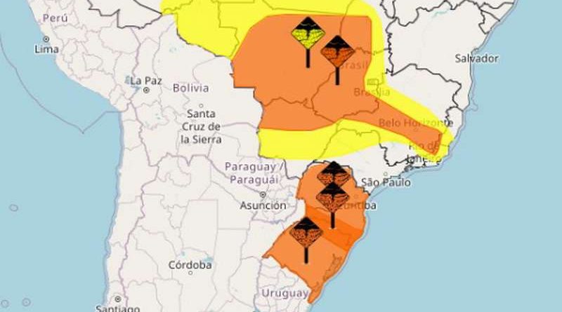 Inmet publica 3 alertas para as próximas horas no RS