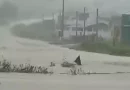 Rio transborda inundando ruas e casas no RS