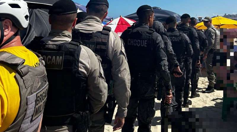 Som alto e desordem na praia: veja como a BM agiu em Capão da Canoa