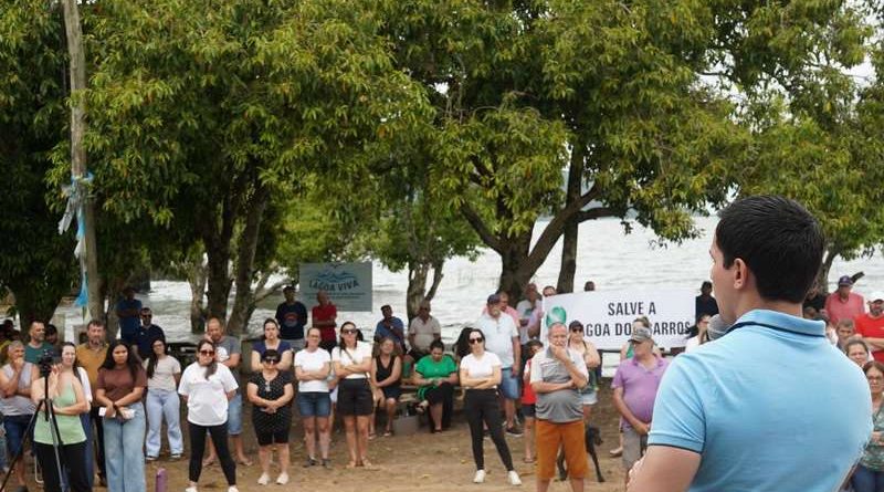 Luta pela preservação da Lagoa dos Barros ganha força em protesto