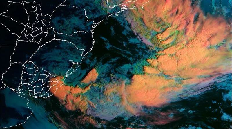 Rota do ciclone subtropical Biguá no RS: veja os riscos e cidades afetadas