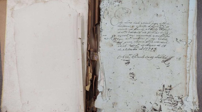 Litoral Norte: Inicia restauro e digitalização de documentos históricos de 1773