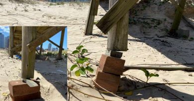 Passarela de acesso à beira-mar é interditada em Torres