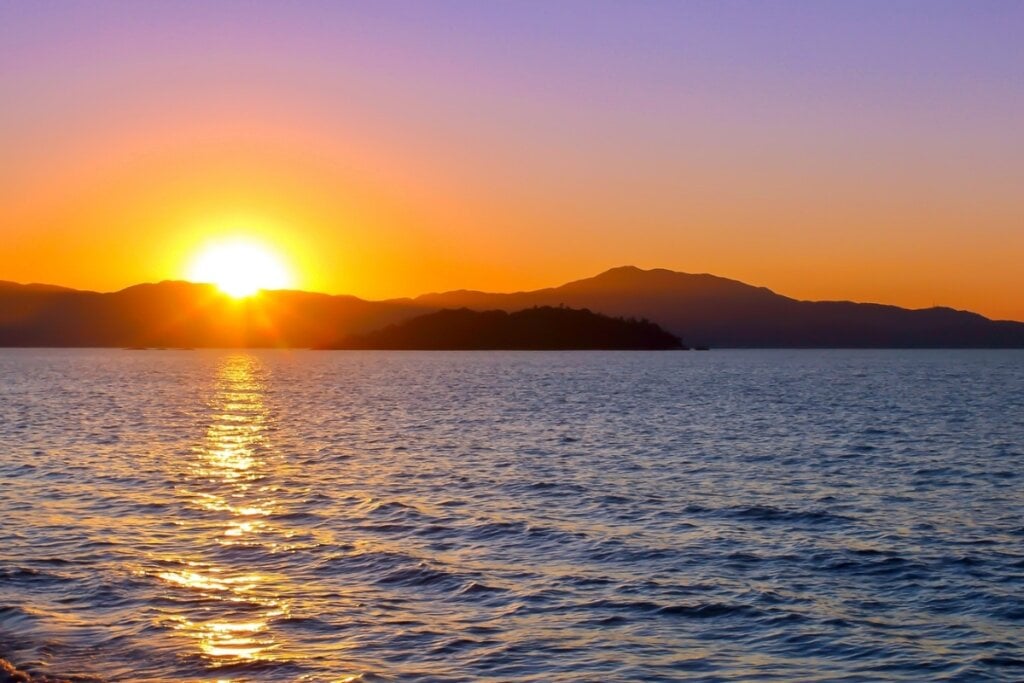 Pôr do Sol na praia de Canasvieiras, Florianópolis