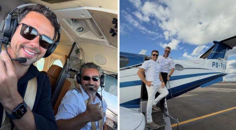 Câmera flagra momento em que avião com destino a POA cai em avenida de SP